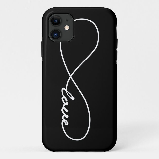 iPhone Case für Schwarz/Weiß-Liebe (Rückseite)