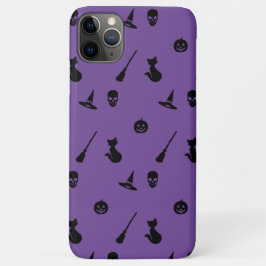 iPhone Case Halloween Muster Blk auf Lila