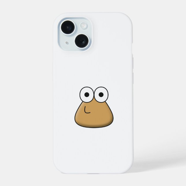 iPhone Case - Happy Baby Pou iPhone 15 Hülle (Rückseite)