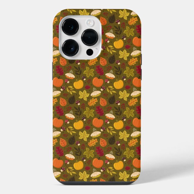 iPhone Case im Herbst Leaf Muster Hülle (Rückseite)
