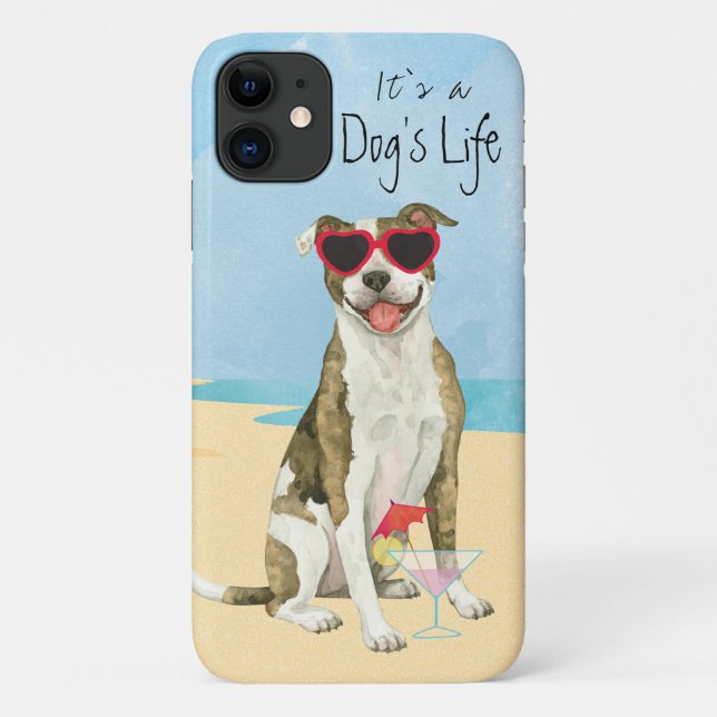 iPhone Case im Sommer-Pit Bull-Case (Rückseite)