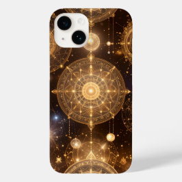 iPhone Case im verzierten Gold Celestial Muster