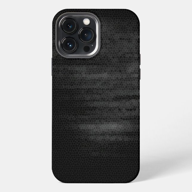 iPhone Case in Schwarz und Grau Hülle (Rückseite)