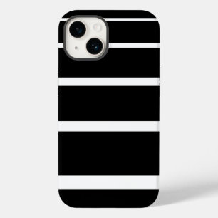 iPhone Case in Schwarzweiß-Streifen