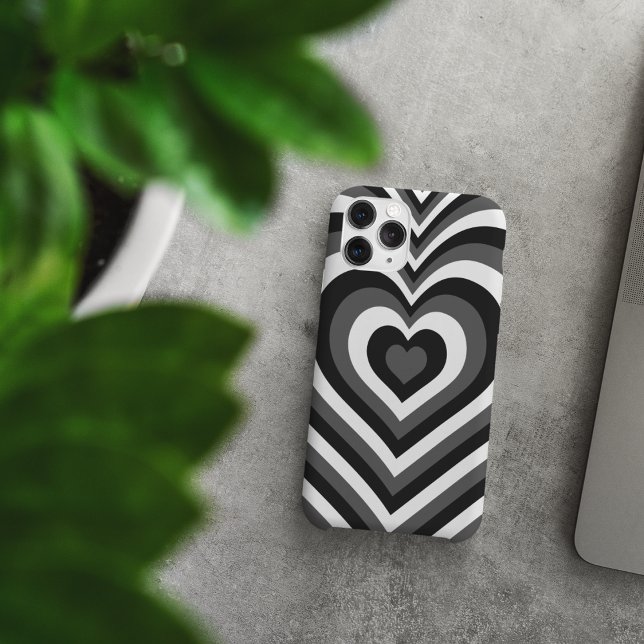 iPhone Case iPhone iPhone Black & White Heart 14 (Von Creator hochgeladen)