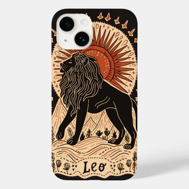iPhone Case Leo Celestial Zodiac Art (Rückseite)
