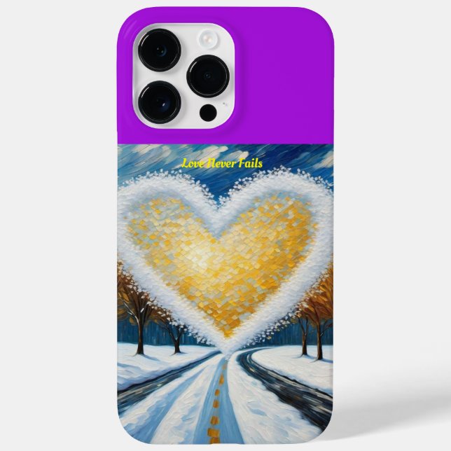 iPhone Case - Liebe Versage nie (Rückseite)