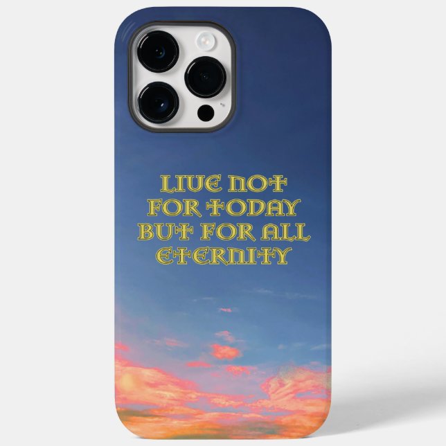 iPhone Case "Live Not for Today" (Rückseite)