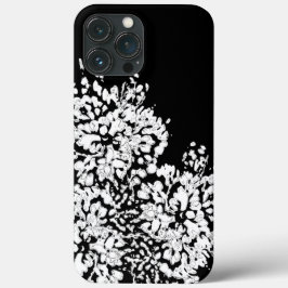 iPhone Case mit abstrakter weißer Blume