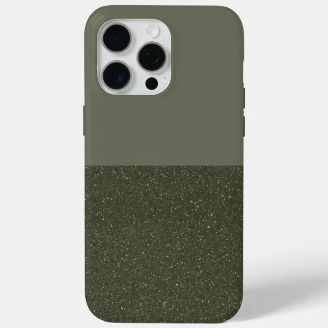 iPhone Case mit benutzerdefiniertem Moss Green Spl (Rückseite)