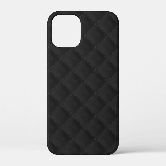 iPhone-Case mit Black Quilted Leder Case-Mate iPhone Hülle (Rückseite)
