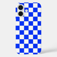 iPhone Case mit Blue White Checkered Karo