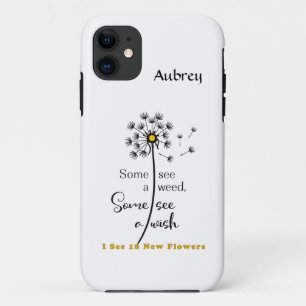 iPhone Case mit Dandelion & Care-Nachricht