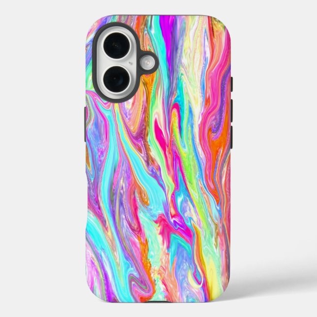 iPhone-Case mit flüssiger Farbe Case-Mate iPhone Hülle (Rückseite)