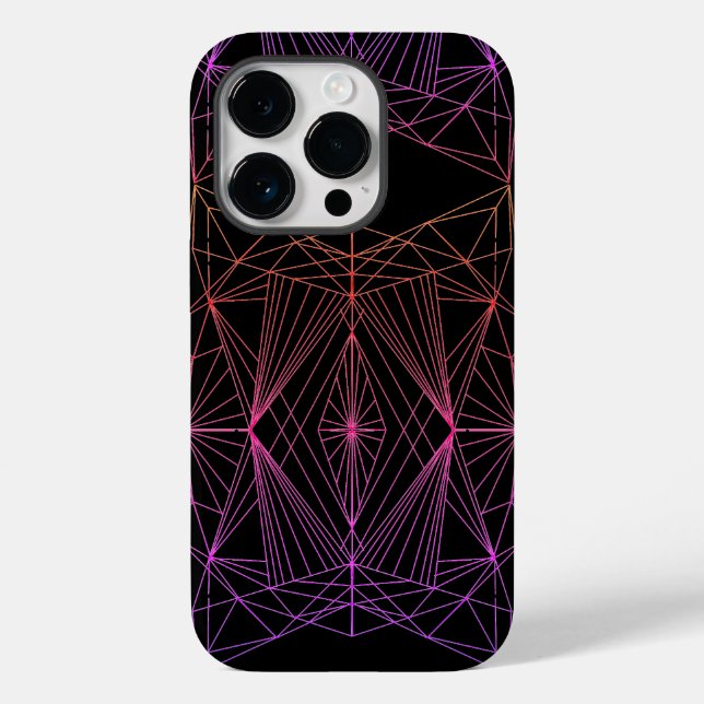 iPhone Case mit kristallinen Geometrien Inspiriert (Rückseite)
