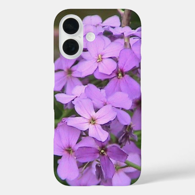 iPhone Case mit lila Wildblume (Rückseite)