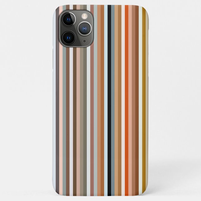 iPhone Case mit mehrfarbigem Streifenmuster (Rückseite)