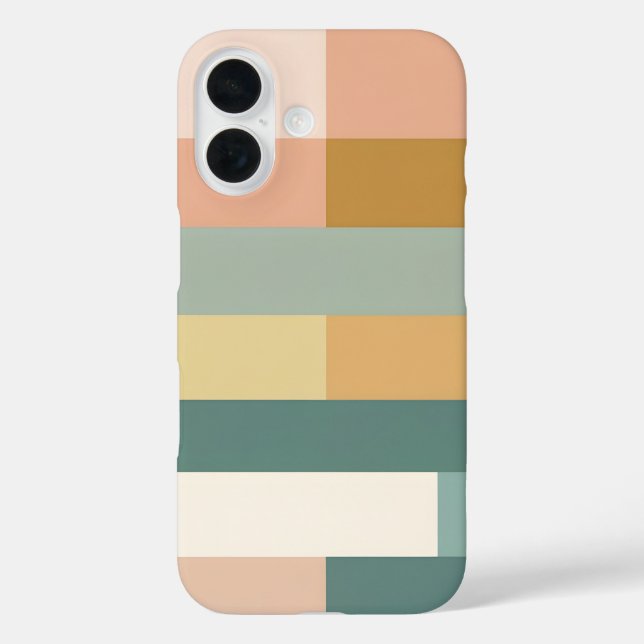 iPhone Case mit Minimalistischer geometrischer Far (Rückseite)