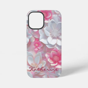 iPhone Case mit niedlicher rosa Wildblume  Pinke B iPhone 12 Mini Hülle