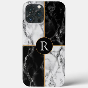 iPhone Case mit personalisiertem Schwarz-weißem Ma