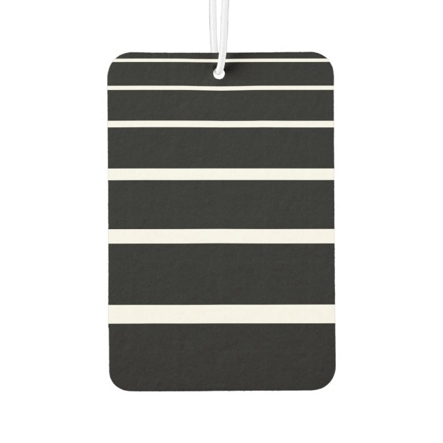 iPhone Case mit schwarzen und weißen Streifen Autolufterfrischer (Rückseite)