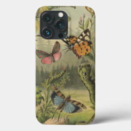 iPhone Case mit Vintagen botanischen Insekten