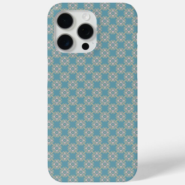 iPhone Case mit Vintager Geometrie (Rückseite)