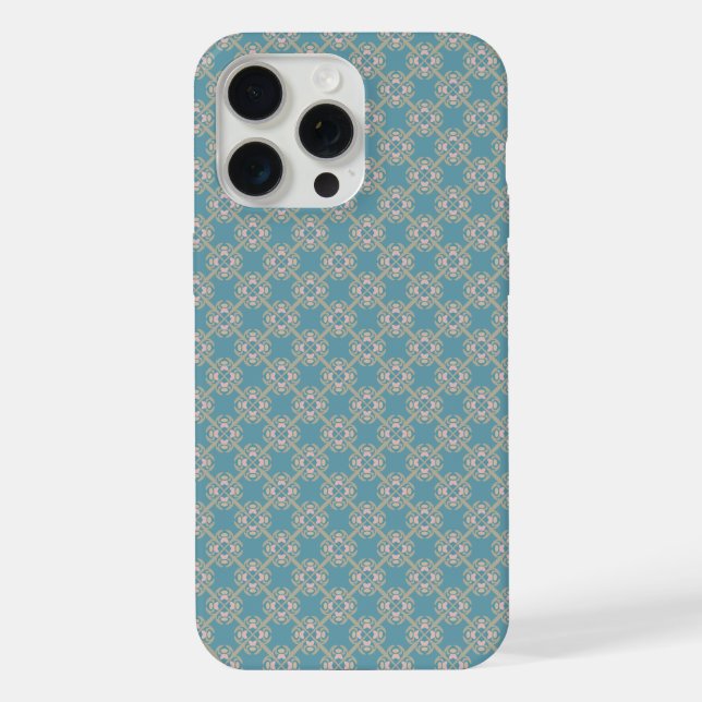 iPhone Case mit Vintager Geometrie Hülle (Rückseite)