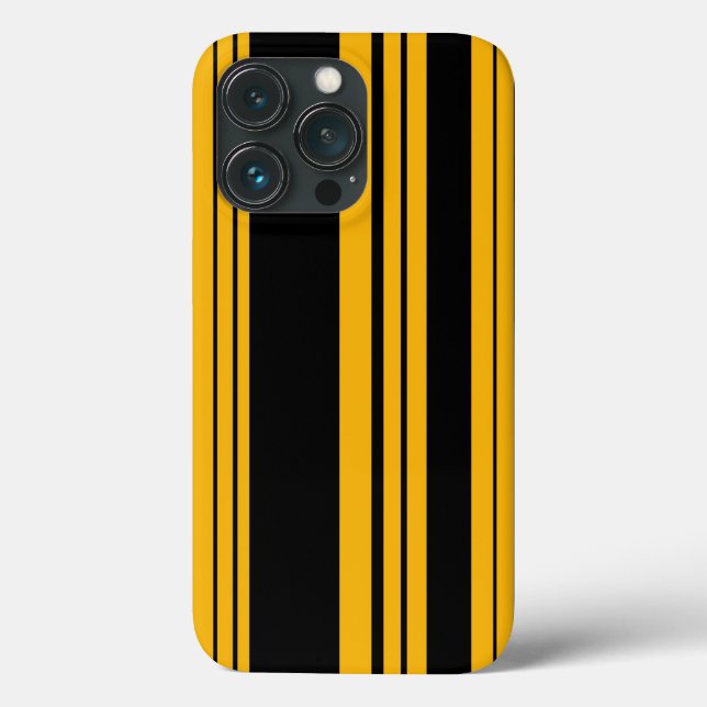 iPhone-Case-Muster Gelb und Schwarz Case-Mate iPhone Hülle (Rückseite)