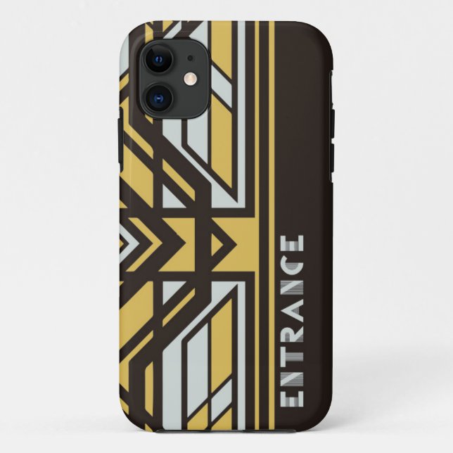 iPhone case SE/5/5s (Black)[Art Deco] (Rückseite)