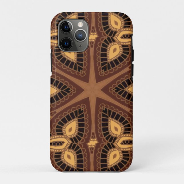 iPhone Case Tribal geometrisches Muster (Rückseite)