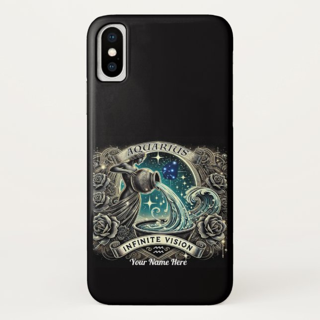 iPhone Case "Unendliche Vision" von Aquarius (Rückseite)