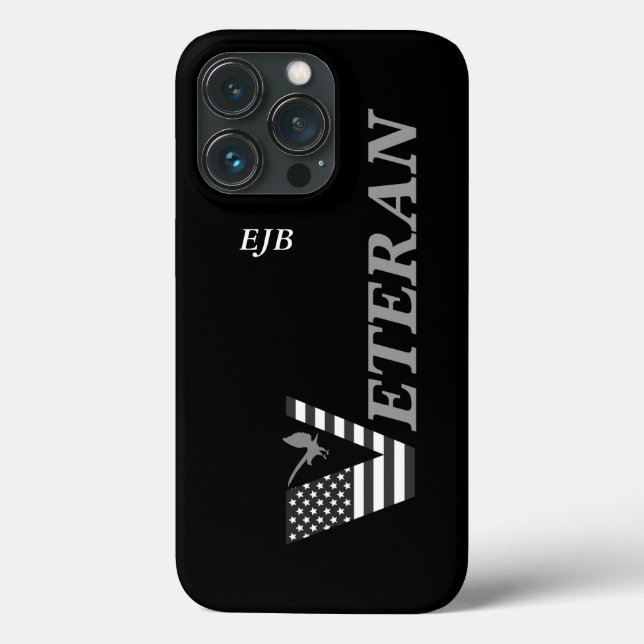 IPhone Case Veteran (Personalisieren Sie es) (Rückseite)