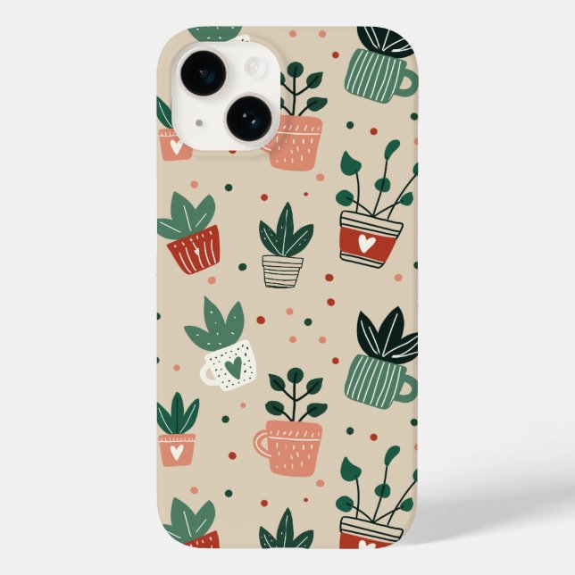 iPhone case with I wet my plants design (Rückseite)