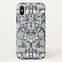 iphone Cases - Blue White Flowers William Morris