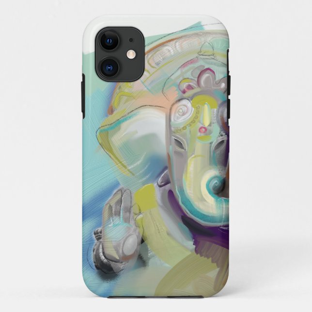 IPhone cover with Ganesh design (Rückseite)