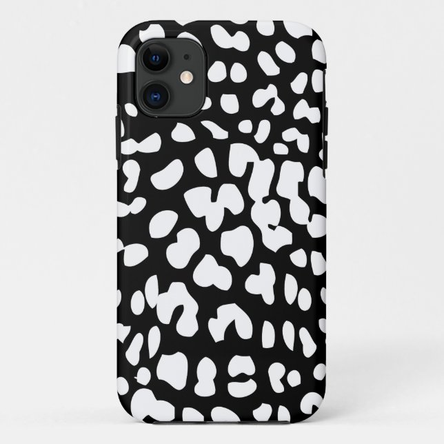 iPhone-Druck mit schwarzem und weißem Leopard 5 Fa Case-Mate iPhone Hülle (Rückseite)