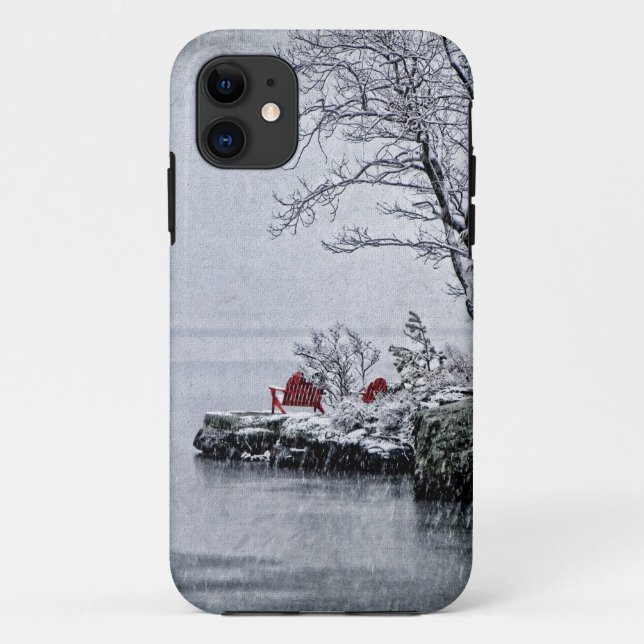 iPhone Fall-Ansammlung Winter Case-Mate iPhone Hülle (Rückseite)