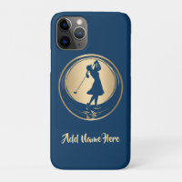 iPhone-Fall der personalisierten Frau Golfer