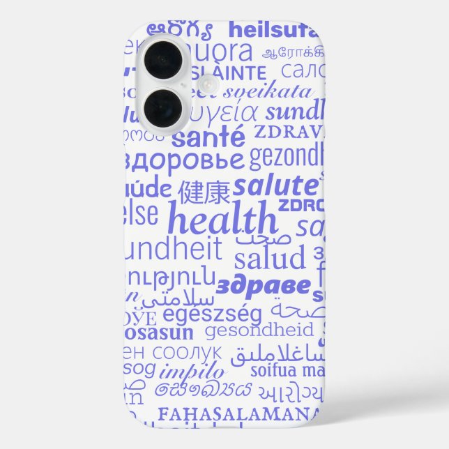 iPhone-Fall mit Gesundheitstext Case-Mate iPhone Hülle (Rückseite)