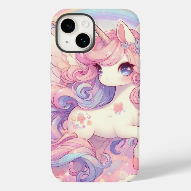 iPhone-Fall mit niedlichem Einhorn-Fall Case-Mate iPhone Hülle (Rückseite)