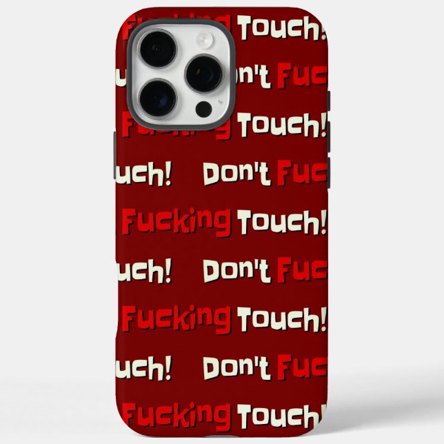 iPhone-Fälle Touch mein iPhone nicht Case-Mate iPhone Hülle (Rückseite)