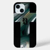 iPhone Fälle Trend Abstrakt Art Schwarz-weiß grün