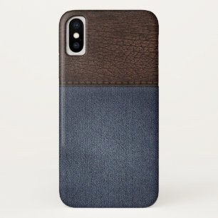 iPhone-Gehäuse aus Leder und Denim-Textur Case-Mate iPhone Hülle