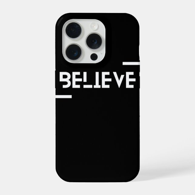 iPhone-Gehäuse mit BELIEVE-Designs iPhone Hülle (Rückseite)
