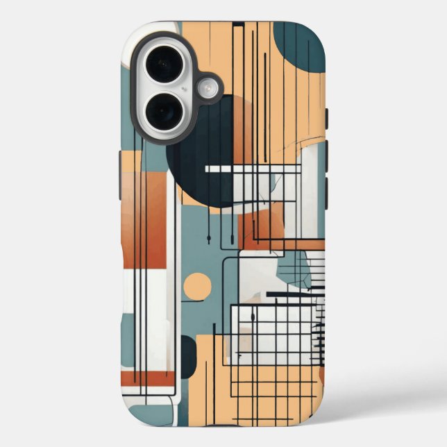 iPhone-Gehäuse mit geometrischer Zusammensetzung Case-Mate iPhone Hülle (Rückseite)