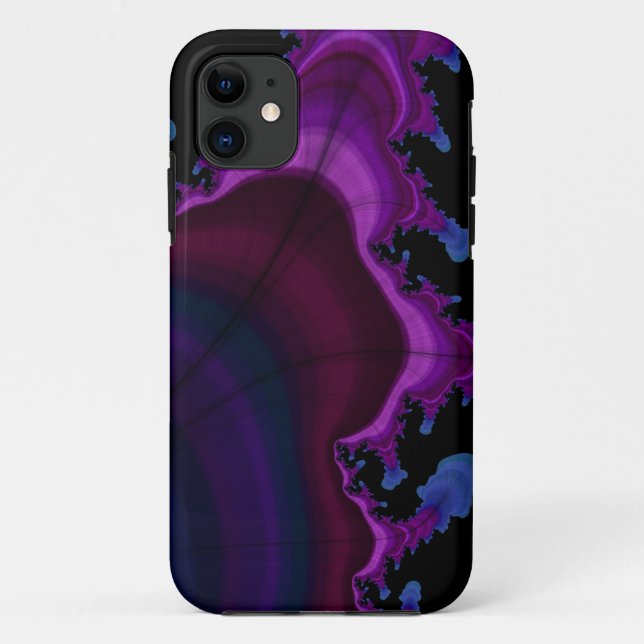 iPhone-Gehäuse mit lila Space-Fraktal Case-Mate iPhone Hülle (Rückseite)