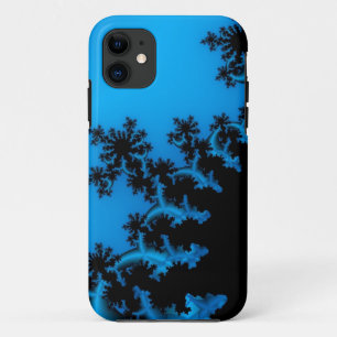 iPhone-Gehäuse mit Schwarz und Blau-Fraktal Case-Mate iPhone Hülle
