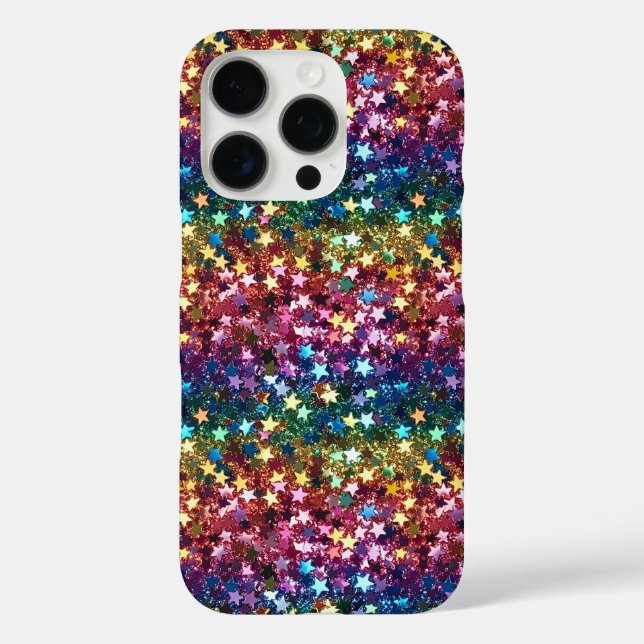 iPhone Glitzer Star Mustertelefon Case-Mate iPhone Hülle (Rückseite)