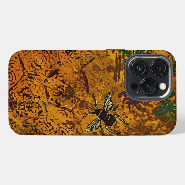 iPhone-Honigbiene-Etuile iPhone Hülle (Rückseite (Horizontal))